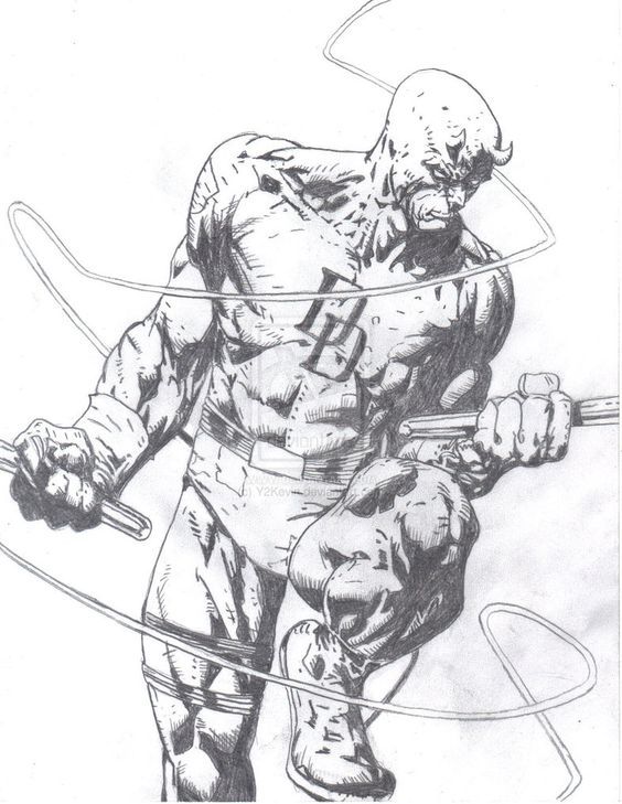 564x729 Daredevil Drawing Comics Drawings And Art - Daredevil Drawing