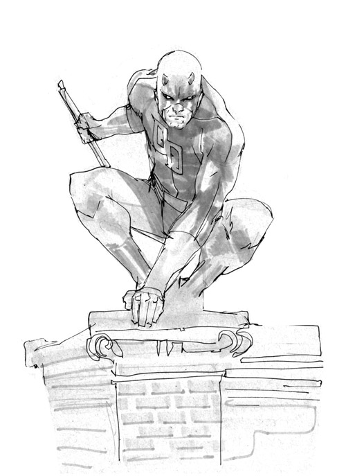 500x687 Daredevil Drawing - Daredevil Drawing