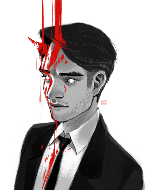 500x647 Drawing Art Marvel Daredevil Matt Murdock I Freakin Love This Show - Daredevil Drawing