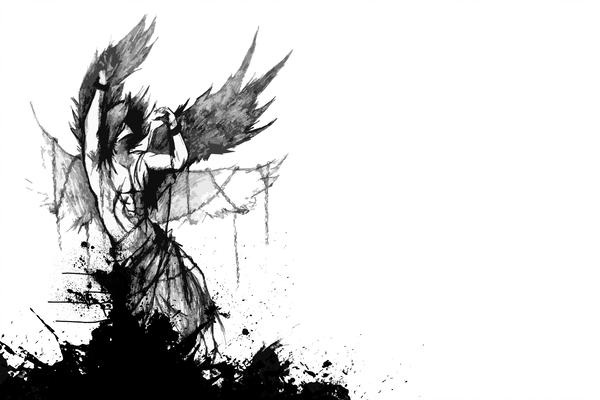 600x400 dark angel drawing - Dark Angel Drawing