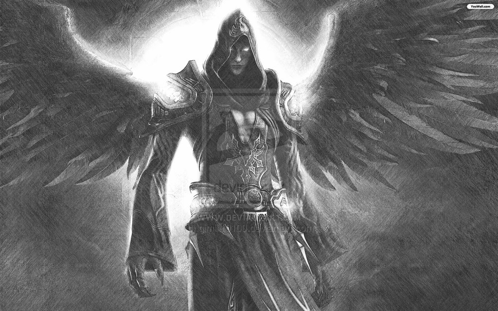 1024x640 dark angel drawing - Dark Angel Drawing