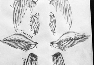 300x210 fallen angel pencil drawings fallen angel drawing at getdrawings - Dark Angel Wings Drawing