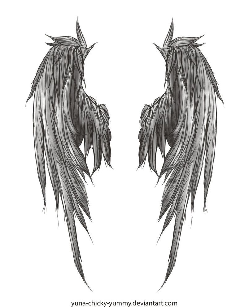 Dark Angel Wings Drawing at Explore collection of