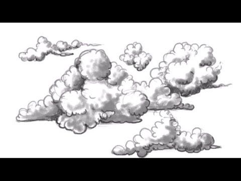 480x360 How To Draw Clouds - Dark Clouds Drawing