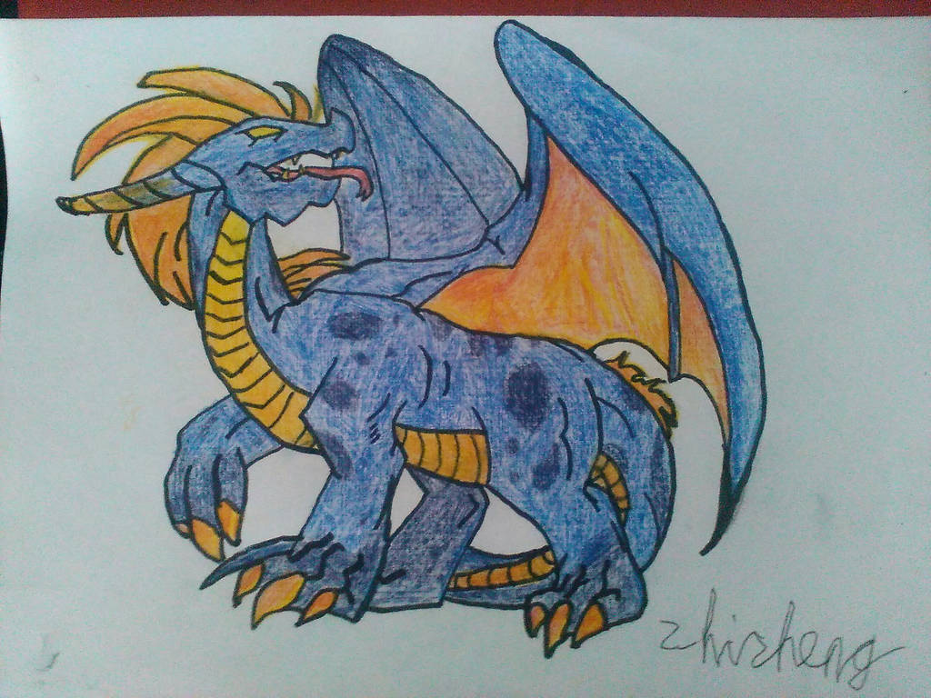 1024x768 Dark Dragon Drawing - Dark Dragon Drawing