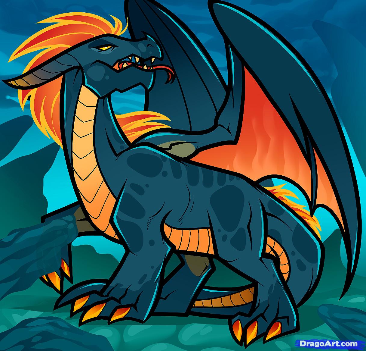 1217x1165 How To Draw A Black Dragon, Black Dragon, Step - Dark Dragon Drawing