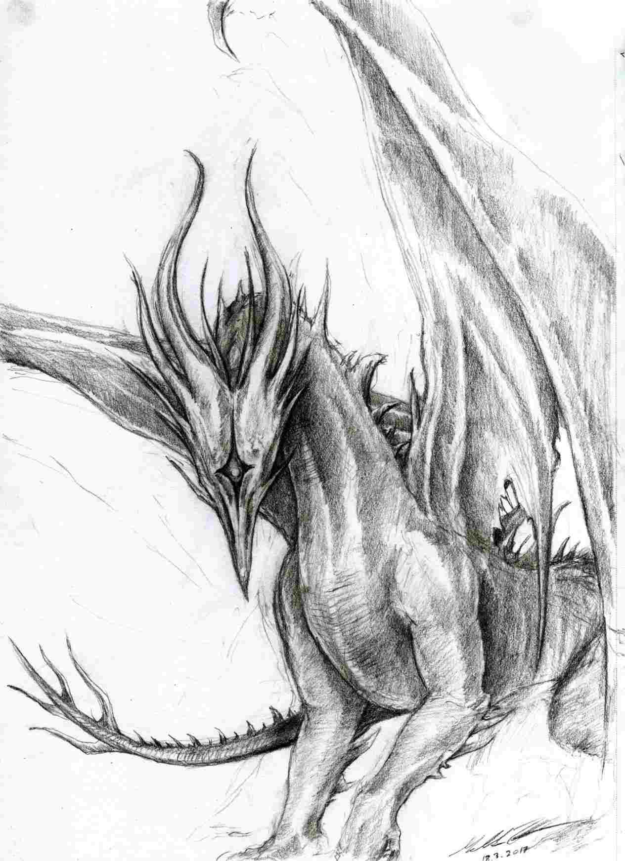 1264x1743 How To Draw A And My Dreams Castle Dragon Dark Dragon - Dark Dragon Drawing
