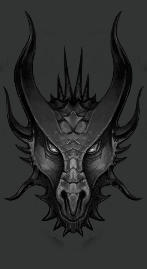 576x1055 dragon head sketch artist lawrence mann idk dragon - Dark Dragon Drawing