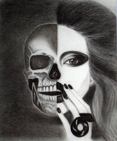375x453 Dark Side Drawing - Dark Drawings