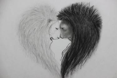 375x250 the tug of love drawing - Dark Drawings