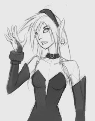 314x400 Learn How To Draw Manga Anime Girl Or Female Dark Elf - Dark Elf Drawing