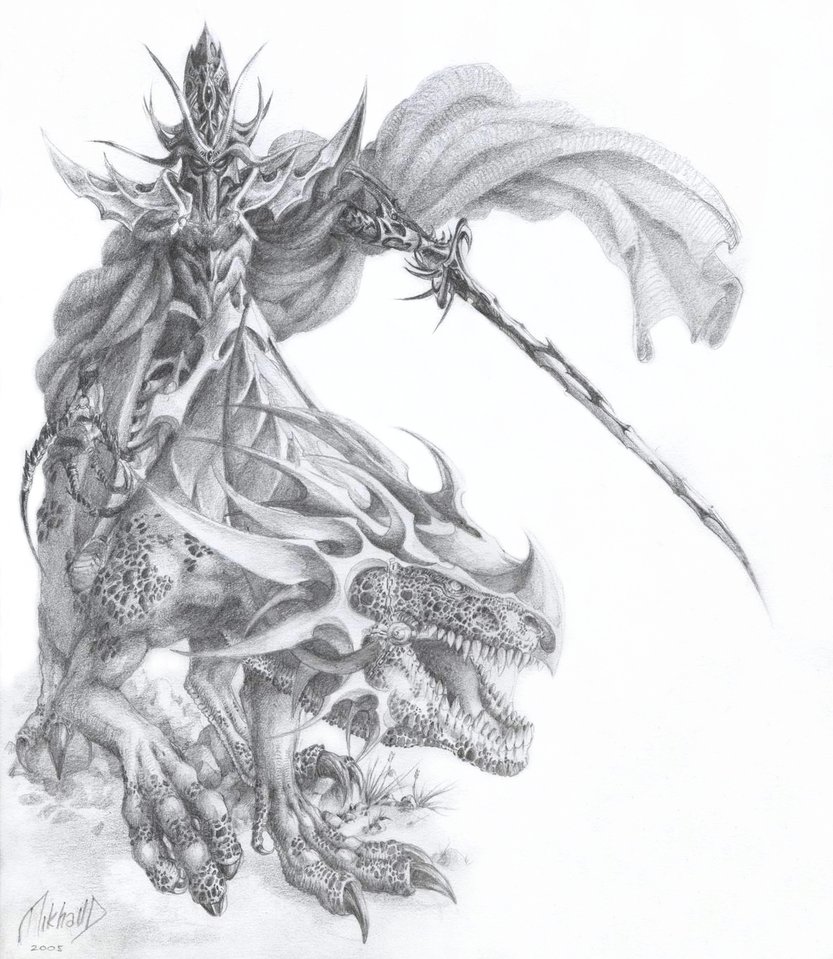 833x959 Sorceress Drawing Dark Elf For Free Download - Dark Elf Drawing