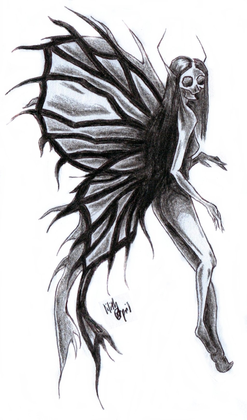 Dark Fairy Drawing at Explore collection of Dark