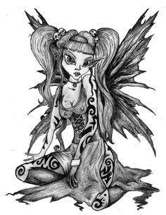 236x305 drawn fairy dark fairy - Dark Fairy Drawing