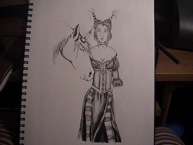 640x480 Dark Fairy Drawing - Dark Fairy Drawing