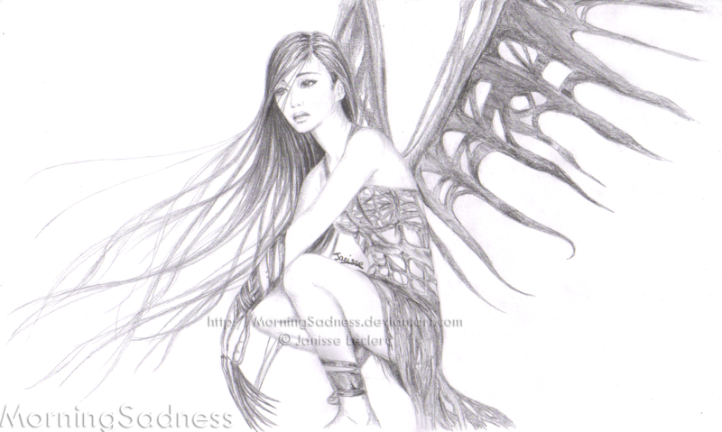 800x479 dark drawings but beautiful dark fairy - Dark Fairy Drawing