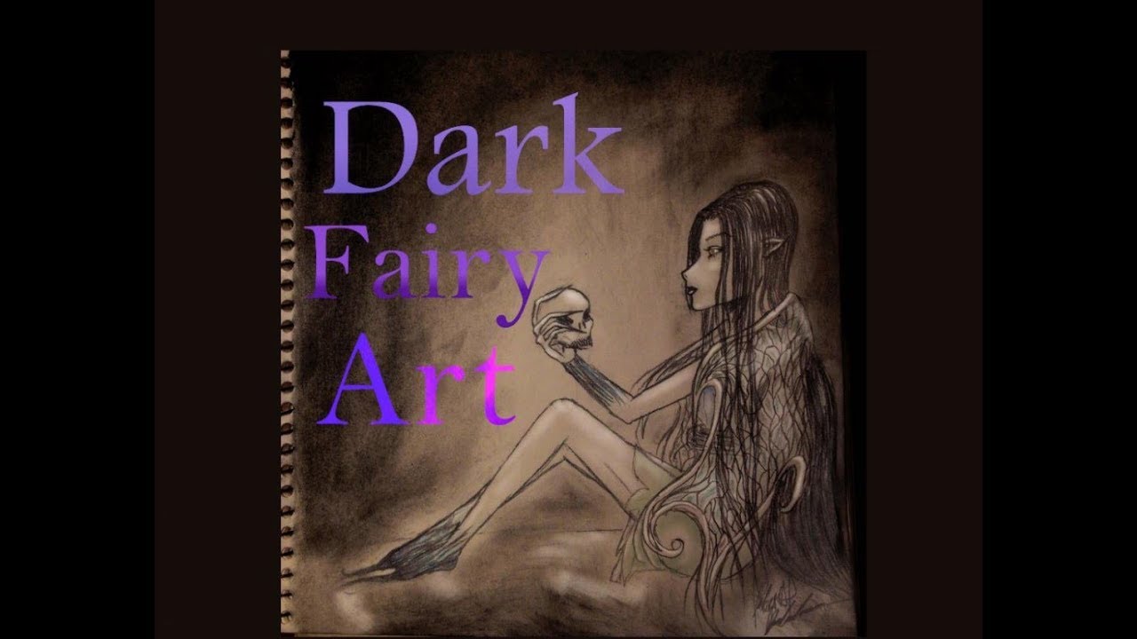 1280x720 Dark Fairy Art - Dark Fairy Drawing