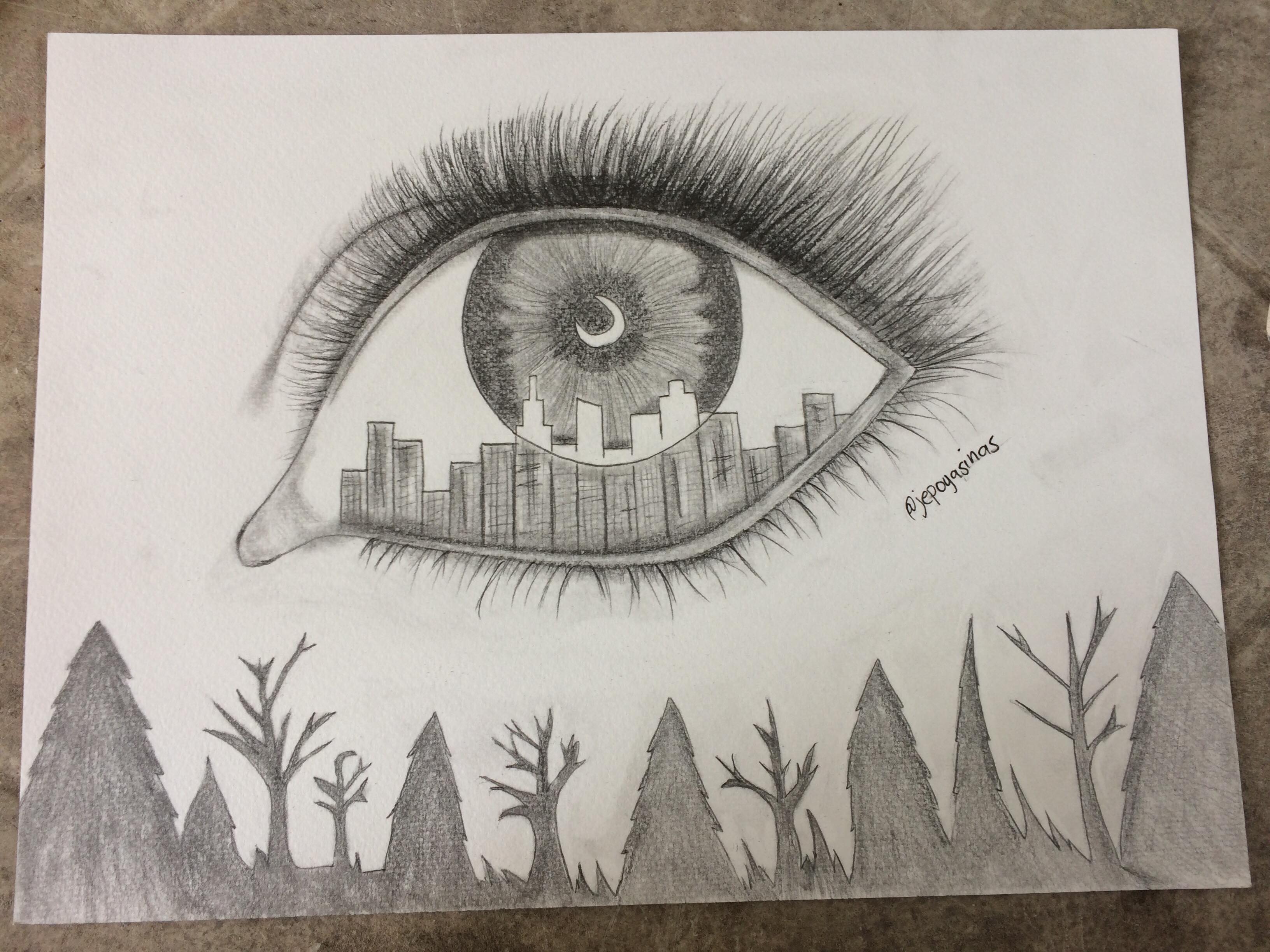 3264x2448 Artwork - Dark Forest Drawing