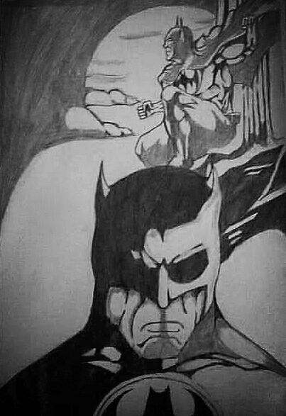 403x587 Dark Knight Drawing - Dark Knight Drawing