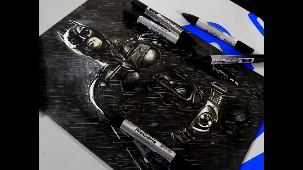 1280x720 Drawing Batman The Dark Knight - Dark Knight Drawing