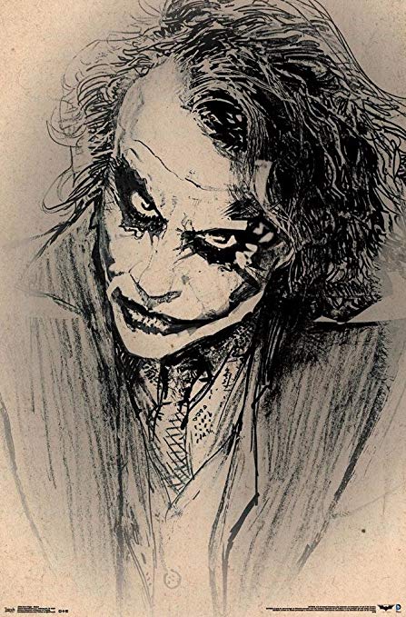 447x679 Batman Dark Knight Joker Poster Amazing Sketch - Dark Knight Drawing