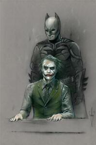 198x300 Batman Joker Drawing - Dark Knight Drawing