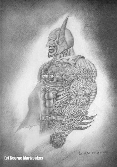 375x534 Dark Knight Concept Drawing - Dark Knight Drawing
