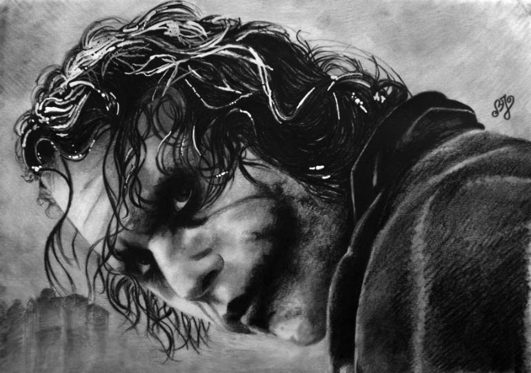 770x541 heath ledger - Dark Knight Joker Drawing