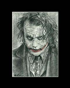 240x300 joker heath ledger dark knight batman drawing from artist art - Dark Knight Joker Drawing