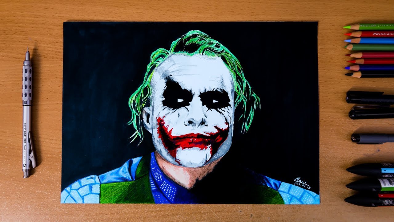 1280x720 The Dark Knight The Joker - Dark Knight Joker Drawing