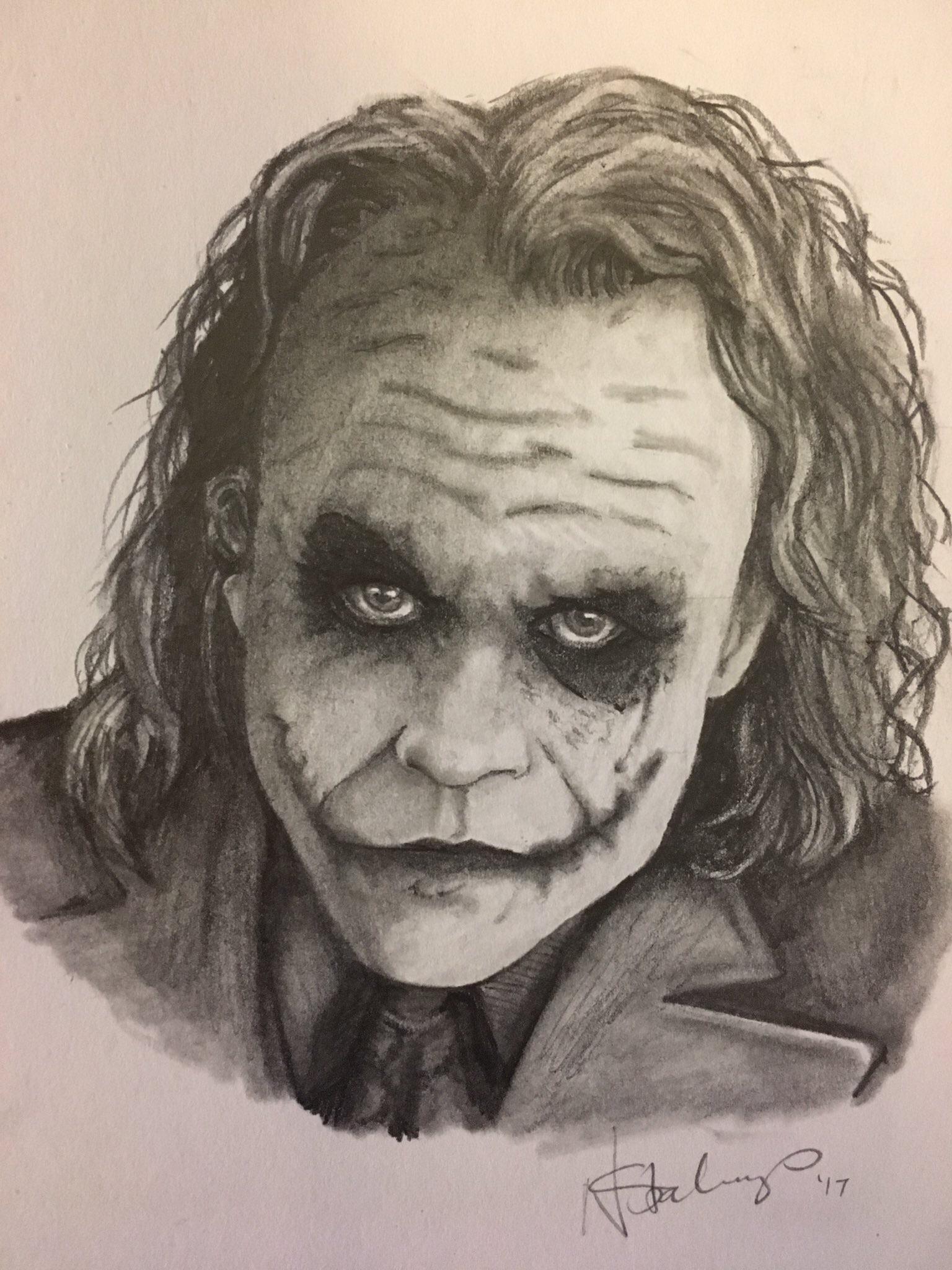 Dark Knight Joker Drawing at PaintingValley.com | Explore collection of ...