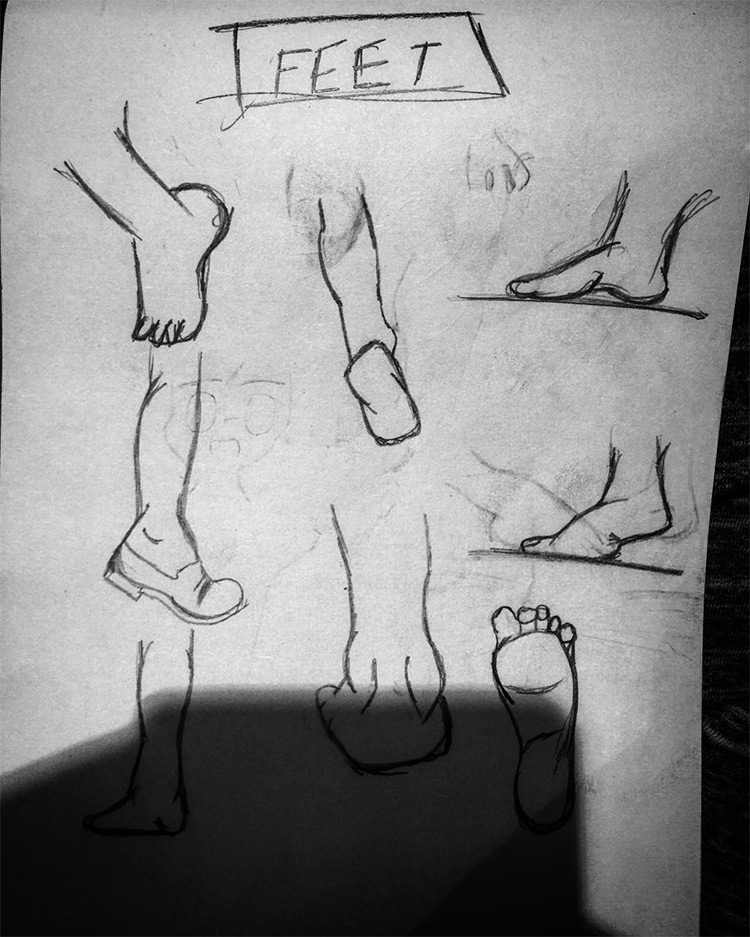 750x937 Drawings Of Feet Sketches Anatomy Studies - Dark Pencil Drawings