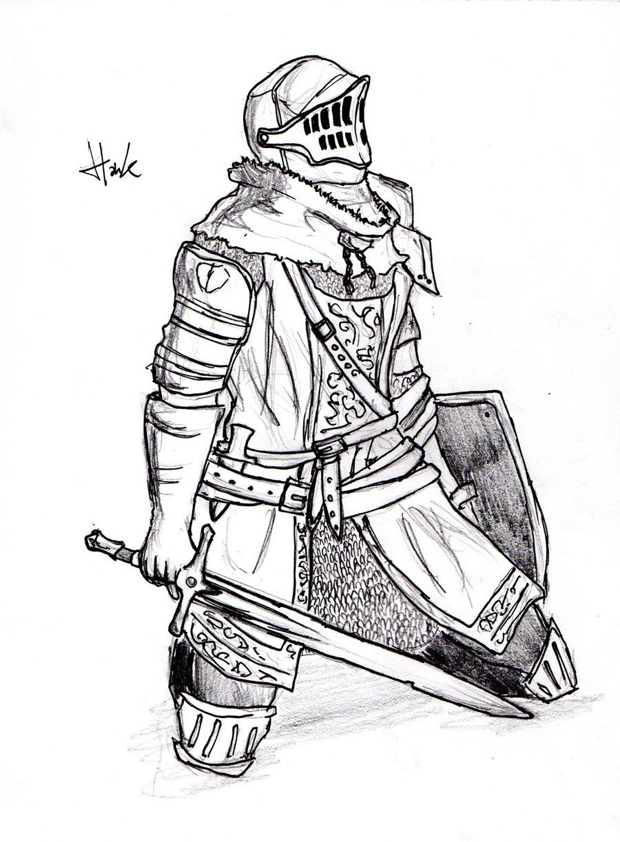 900x1223 dark souls sketch art - Dark Souls Drawing