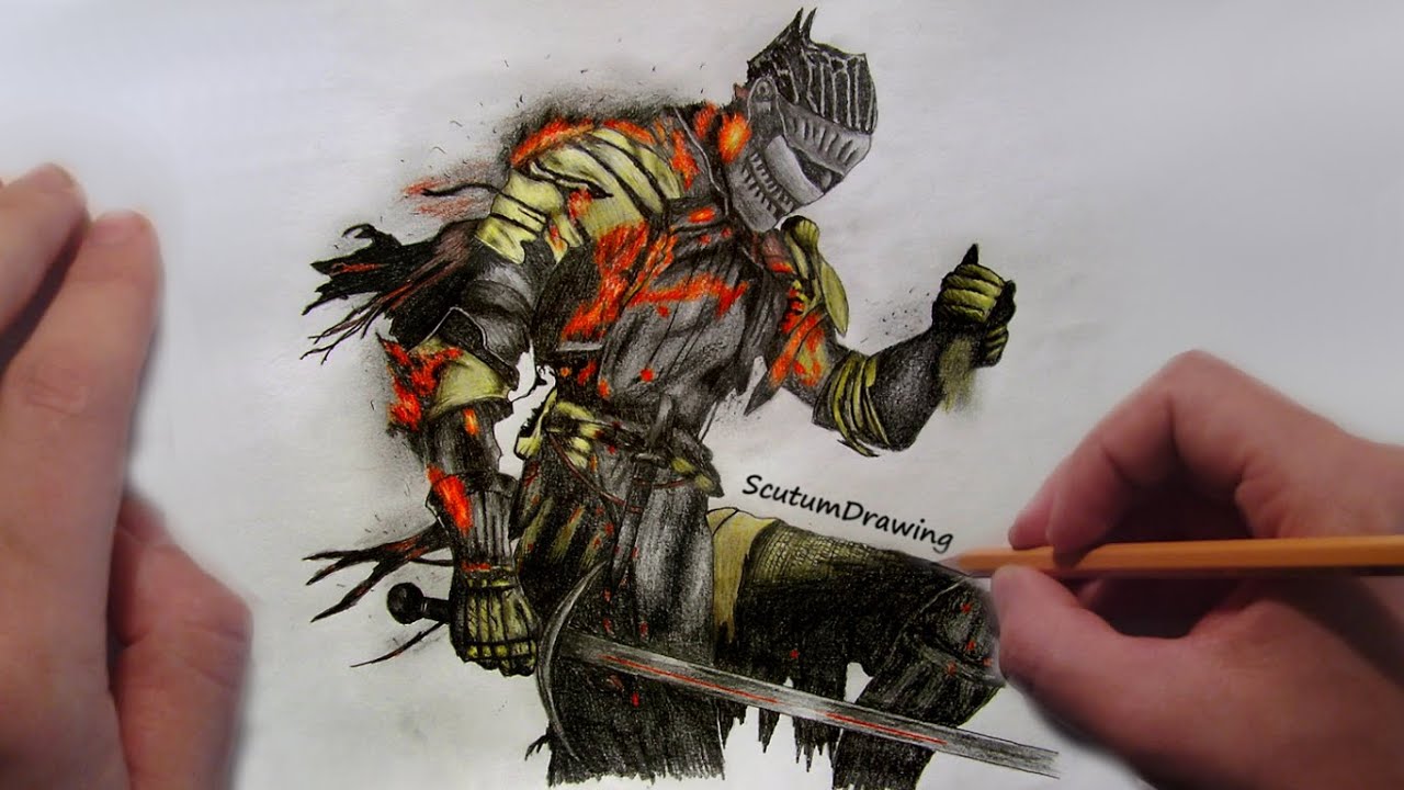 1280x720 dark souls - Dark Souls Drawing