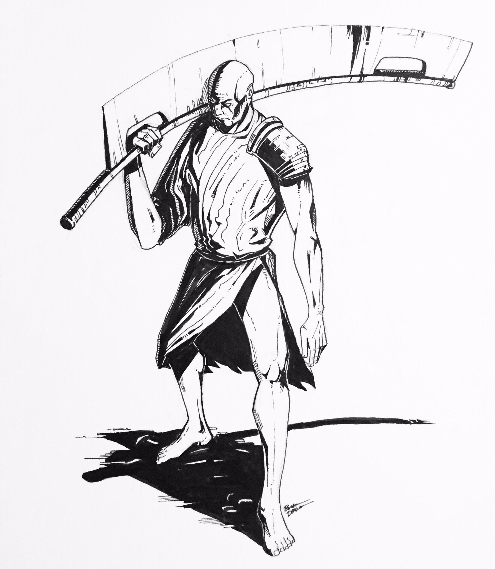 1652x1900 dark souls yorm's great machete inspired drawing hope you guys - Dark Souls Drawing