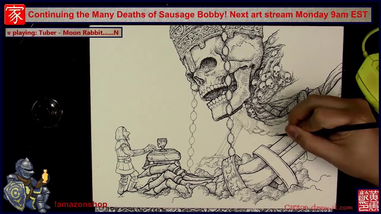 1280x720 drawing sausage bobby fighting wolnir - Dark Souls Drawing