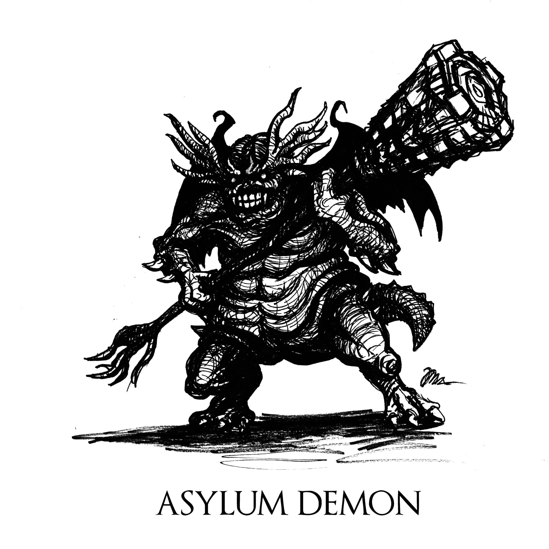 1920x1920 artstation - Dark Souls Drawing