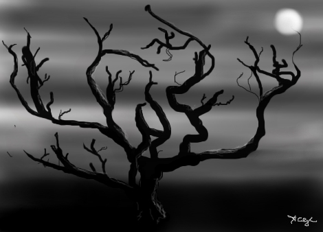 470x338 Dark Tree - Dark Tree Drawing