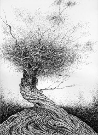 Dark Tree Drawing at PaintingValley.com | Explore collection of Dark ...