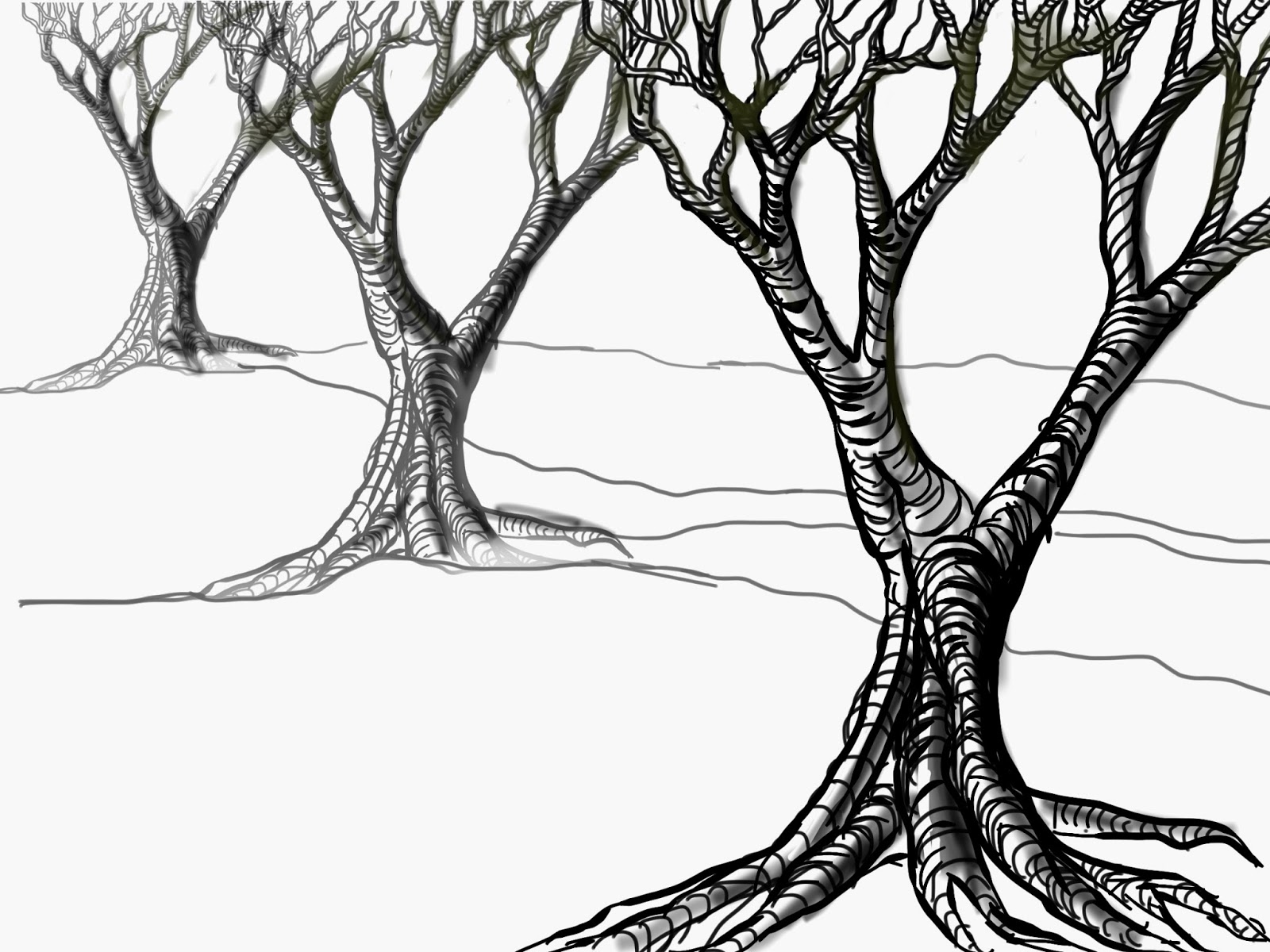 1600x1200 the helpful art teacher drawing and painting trees light - Dark Tree Drawing
