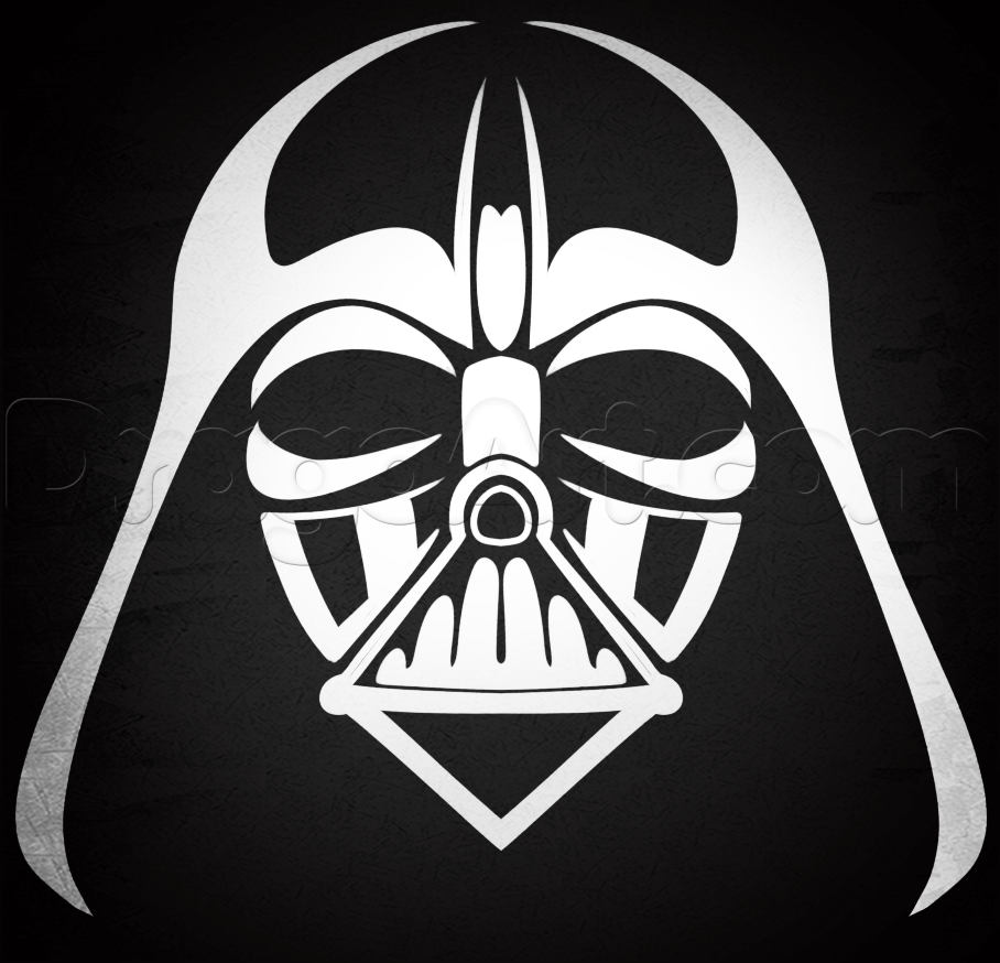 908x874 How To Draw Tribal Darth Vader, Step - Dark Vader Drawing