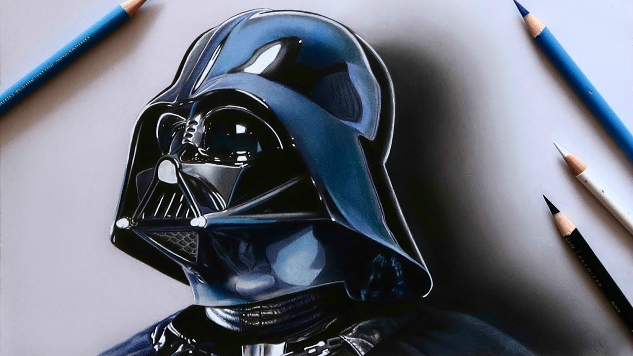 1280x720 Star Wars - Dark Vader Drawing