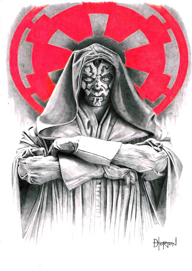 639x900 Darth Maul Hooded Drawing - Darth Maul Drawing