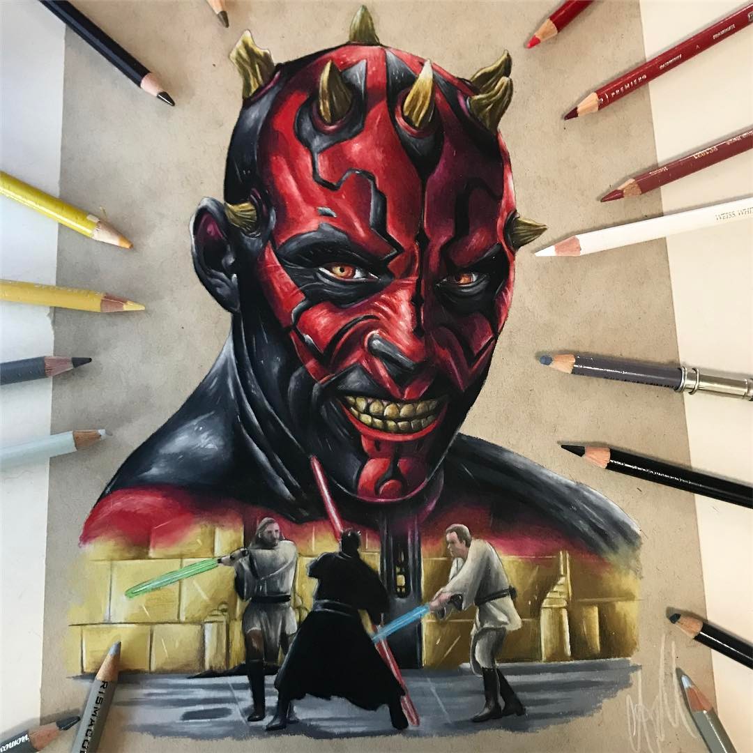 1080x1080 Darth Maul Drawing - Darth Maul Drawing