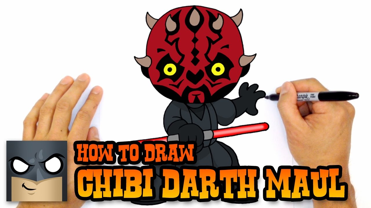 1280x720 How To Draw Star Wars Darth Maul - Darth Maul Drawing