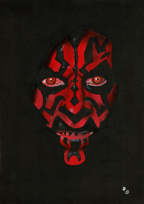 496x700 Darth Maul - Darth Maul Drawing