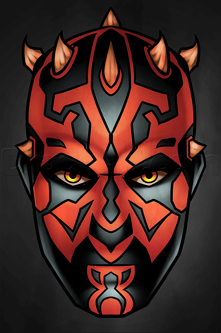 717x1079 How To Draw Darth Maul Easy Ben Stuff Star Wars, Darth Maul - Darth Maul Drawing