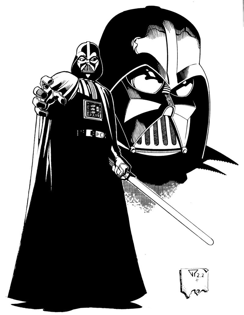 800x1035 Darth Vader Helmet Clipart Collection - Darth Vader Cartoon Drawing