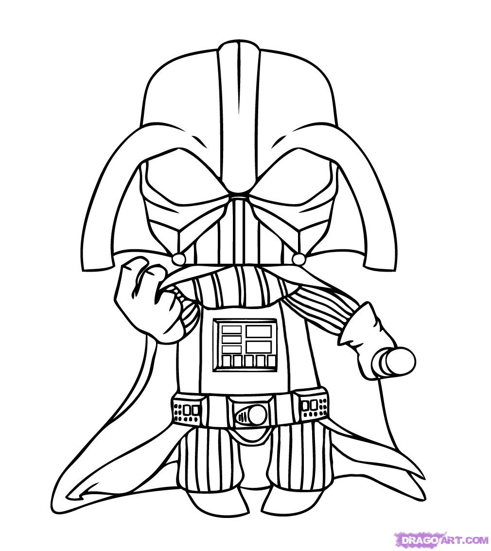 1010x1134 Draw Chibi Darth Vader, Step - Darth Vader Cartoon Drawing