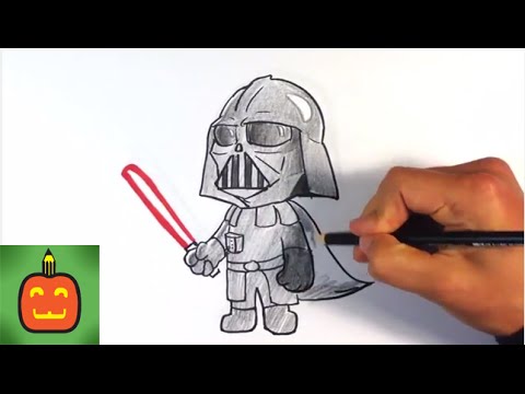 480x360 How To Draw Cute Darth Vader - Darth Vader Cartoon Drawing